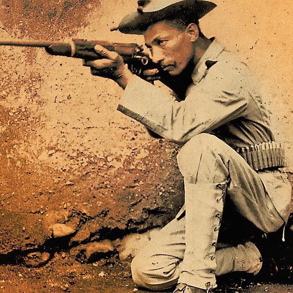 By the early 20th century, many black cavalrymen and their comrades in the infantry had earned enviable reputations as crack marksmen and professional, no-nonsense combat troops
– Courtesy Anthony Powell Collection –