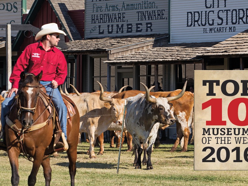 Boot Hill Museum is the premier heritage destination in Dodge City, Kansas. A traditional longhorn cattle drive through town and past the museum’s Front Street is a highlight of the 12-day Dodge City Days celebration, held every year at the end of July. 
– Max McCoy –