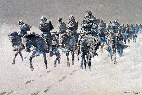 CTW_Frederic-Remington_oil-on-canvas_Thirty-Below-and-a-Blizzard-Raging