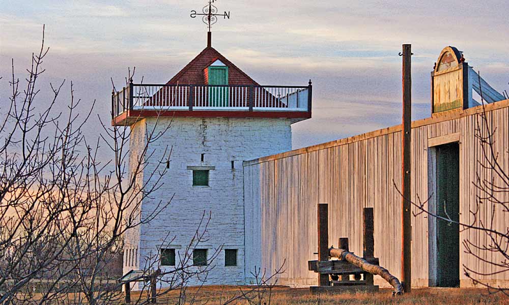 Fort Union Trading Post National Historic Site on the North Dakota-Montana border