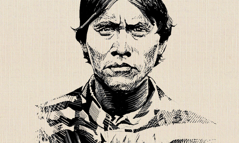 Depiction of the Apache Kid