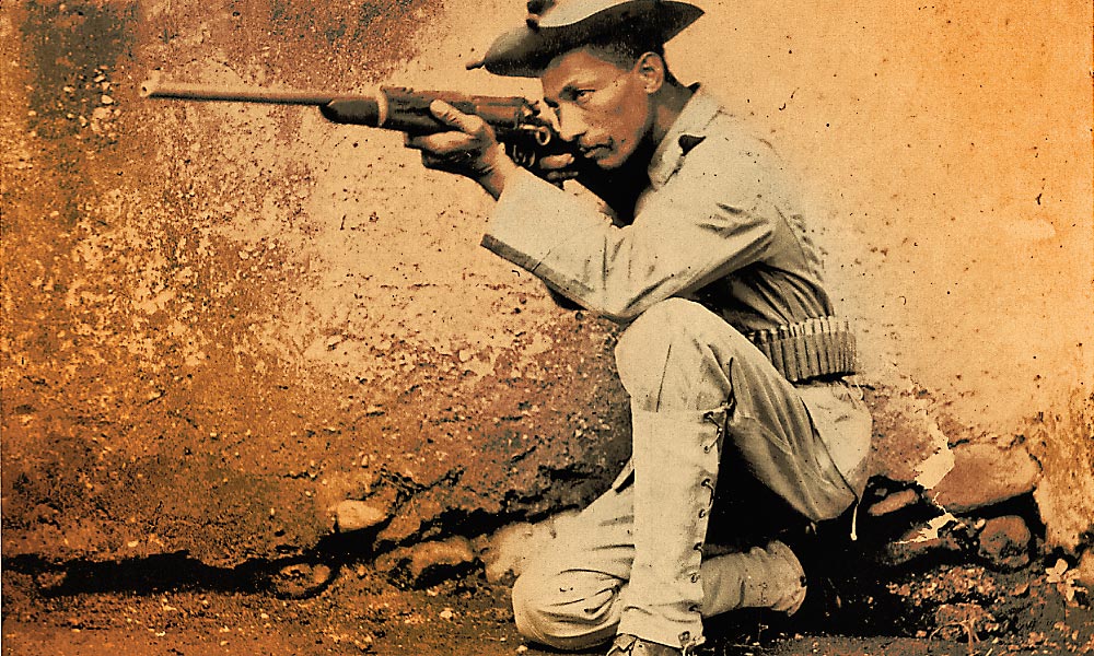 By the early 20th century, many black cavalrymen and their comrades in the infantry had earned enviable reputations as crack marksmen and professional, no-nonsense combat troops – Courtesy Anthony Powell Collection –