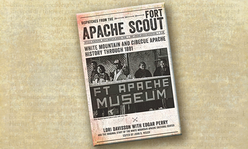 Dispatches from the Fort Apache Scout is a finely edited compilation of essays published between 1973 and 1977, written by Lori Davisson, Edgar Perry and the original staff of the White Mountain Apache Cultural Center. – Edward S. Curtis/Library of Congress –