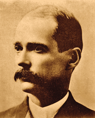 John Behan became the first sheriff of the newly designated Cochise County in 1881. A political adversary to lawman Wyatt Earp, Behan tried to change the course of history in his testimony about the Gunfight Behind the O.K. Corral. When his plan failed, he was further emasculated when he learned that after his paramour Josie broke up with him, she began a romance with Wyatt that would last for the rest of her years. – O.K. Corral Gunfight illustration by Bob Boze Bell; Behan photo True West Archives –