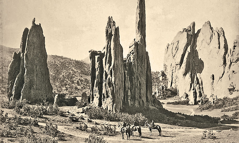 Hayden-Expedition_-Cathedral-Spires-may-be-first-photograph-ever-taken-of-the-Garden-of-the-Gods_scaled