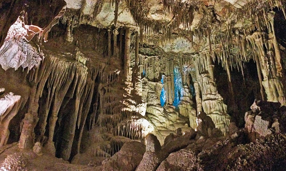 Visitors to Great Basin National Park near Baker, Nevada, on the eastern end of U.S. Highway 50 can tour the Lehman Caves, one of the most extraordinary subterranean limestone cavern systems in the United States.