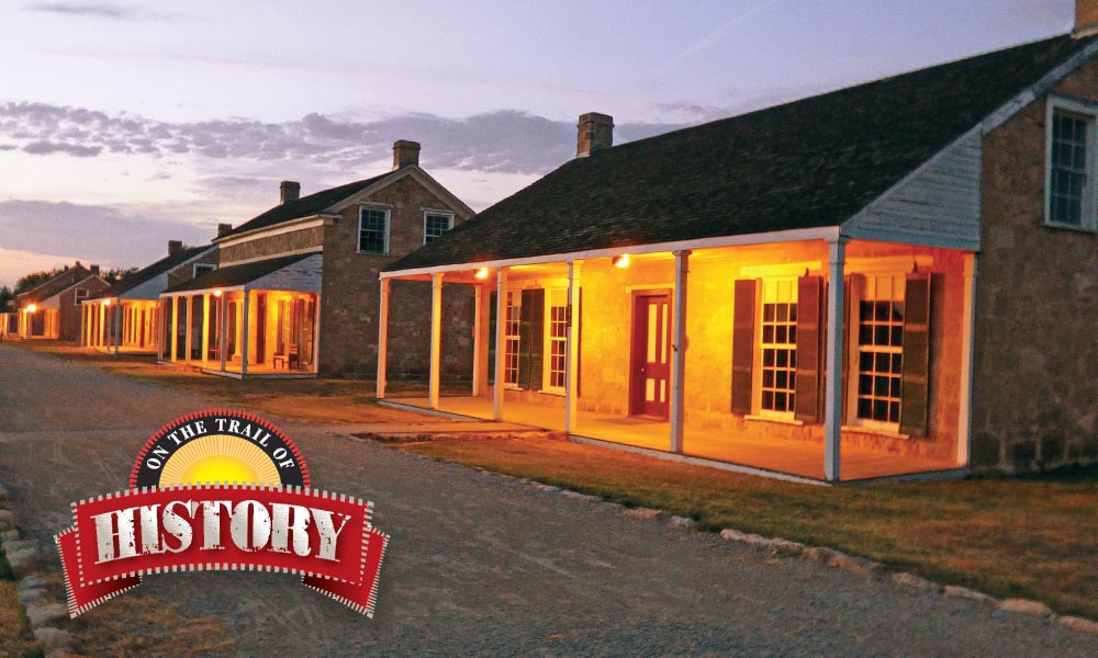 At twilight Fort Concho National Historic Landmark takes on a special magic. The 1870s Officers Row is especially evocative with its stately stone structures standing as silent sentinels of a bygone era. – Rick Collins –