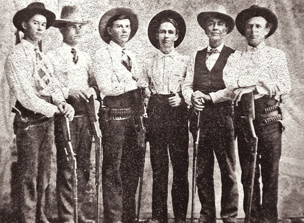 No Hope for Heaven, No Fear of Hell details the tragic history of the deadly feuds that plagued Colorado County, Texas, from 1871 to 1911, including the role of Walter Reese (center) and the Texas Rangers. – Courtesy Nesbitt Memorial Library Archives –